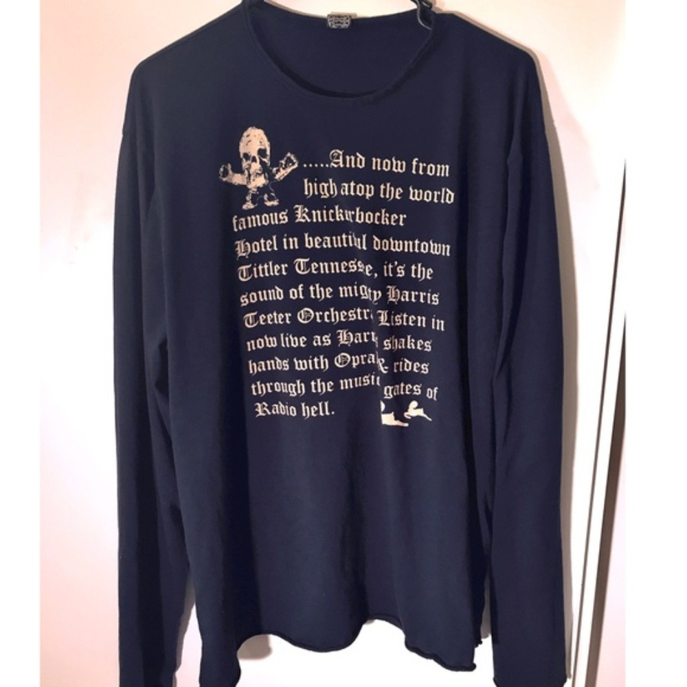 Chrome Hearts Foti Blue Long Sleeve Tee L XL Rare
